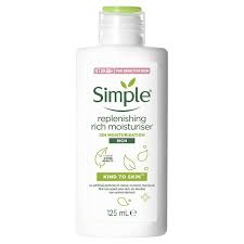 Simple Replenishing Rich Moisturiser . Facial Moisturizer