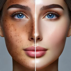 before and after chemical peel for hyperpigmentation